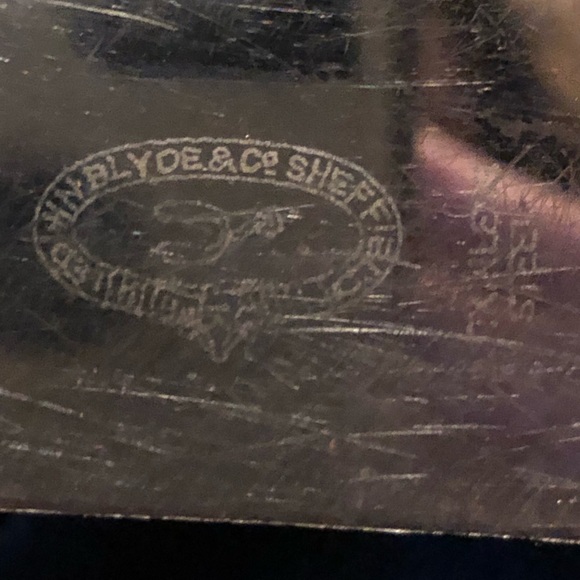 Vintage (maybe antique) edwin blyde & co sheffield carving set stainless steel - Picture 14 of 14